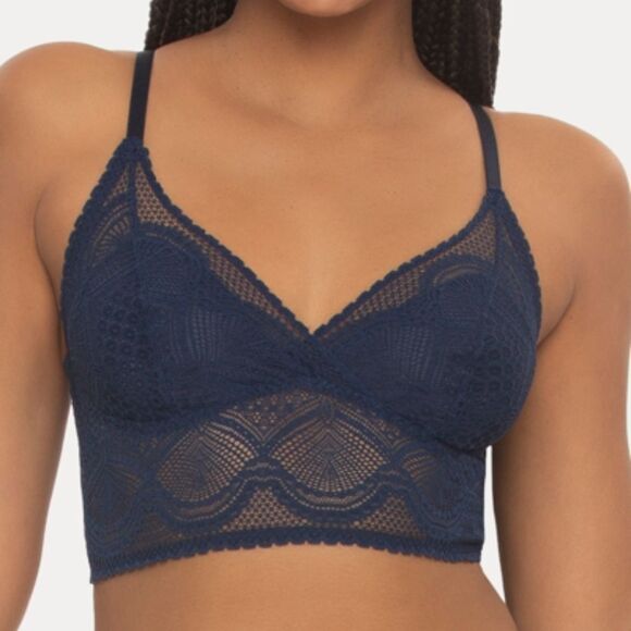 Felina Other - NWT Felina Deep Navy Blue Lace Bralette -L